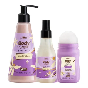 BodyLovin 3Pcs Vanilla Vibes Bath & Body Gift Set - 100ml Each