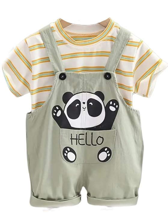SHREE  TEXTILE Dungaree for Baby Boy and Baby Girl
