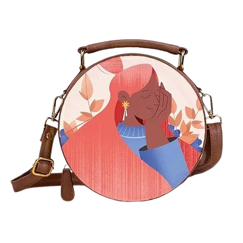 Kalankit Box Sling Bag for Women Girls|