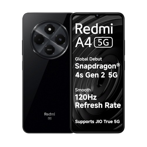 Redmi A4 5G (Starry Black, 4GB RAM, 64GB Storage)