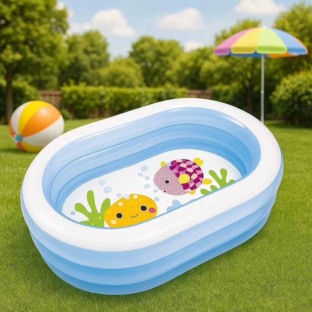 Toyshine 5.3ft Inflatable Swimming Pool for Kids & Family