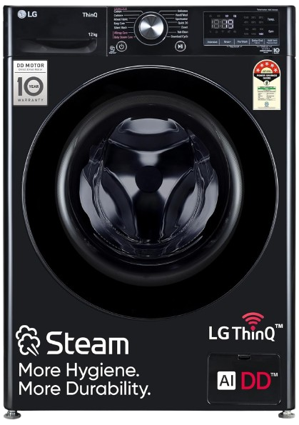 LG 12 Kg, 5 Star, AI Direct Drive Technology, Wi-Fi