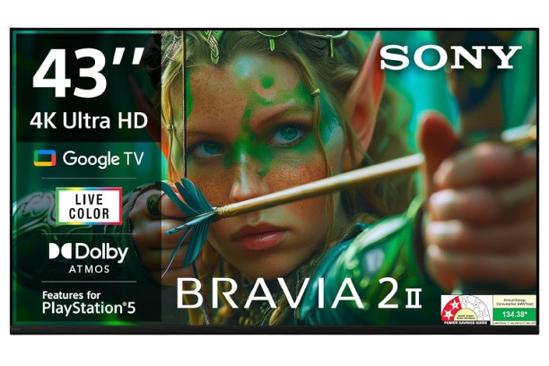 Sony 108 cm (43 inches) BRAVIA 2M2 Series 4K Ultra HD Smart LED Google TV K-43S25M2