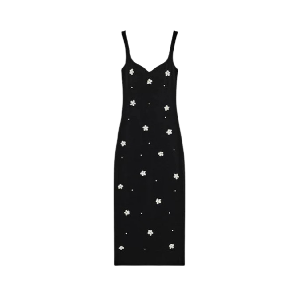 Zara Floral Stretch Midi Dress